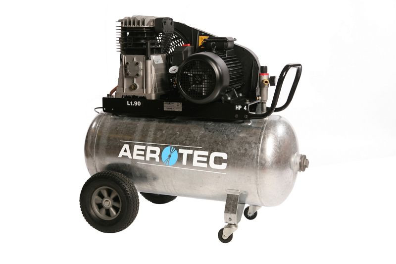 Compresor lubricado con aceite AEROTEC 600-90, galvanizado, 400 V, 2005270Z
