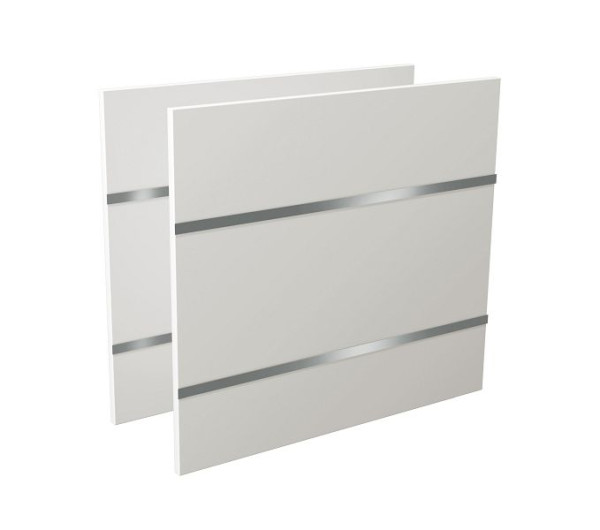 Paneles laterales Kerkmann para mesa de pie/sentado Move 3 (par), 710 mm de ancho x 625 mm de profundidad x 16 mm de alto, color: blanco, 10379810
