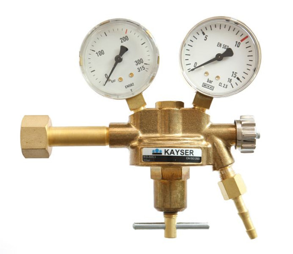 Regulador de presión Kayser 'nitrógeno', con 2 personas. Ø 63mm, presión de trabajo ajustable 0-40 bar, 54119