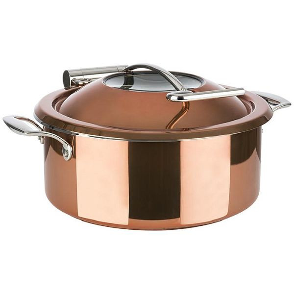 APS Chafing Dish, Ø 30,5 cm, altura: 17,5 cm, acero inoxidable 18/8, aspecto cobre, 12335