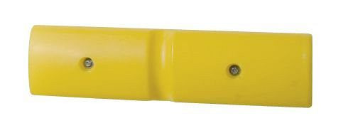 Perfil de protección de pared DENIOS 500, de polietileno (PE), amarillo, 500 x 50 mm, set = 2 piezas