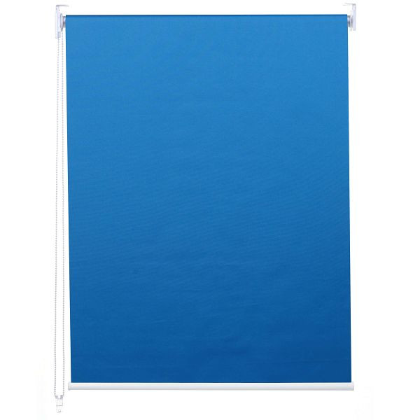 Mendler estor enrollable HWC-D52, persiana de ventana persiana lateral, 50x160cm protección solar oscurecedora opaca, azul, 63263