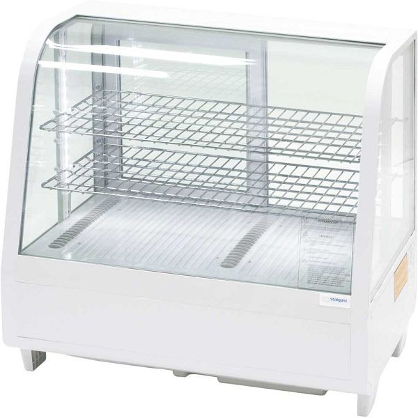 Mostrador frío Stalgast con iluminación LED, 100 litros, blanco, dimensiones 682 x 450 x 675 mm (WxDxH), KT0601100