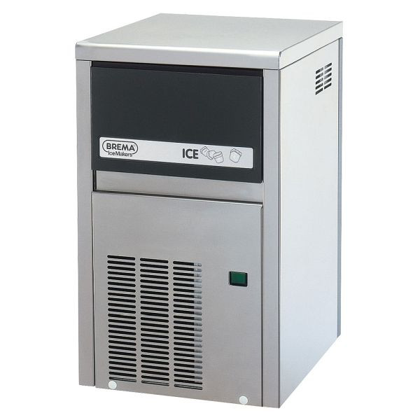 Fabricador de cubitos de hielo Brema refrigerado por aire, 21 kg/24 h, dimensiones 355 x 404 x 590 mm (An. x Pr. x Al.), BE1802021