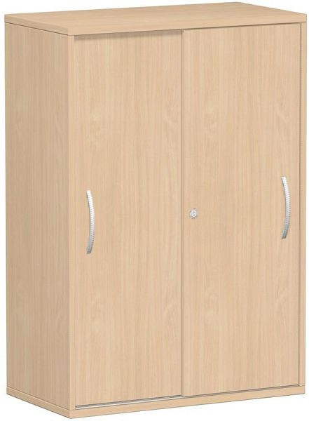 geramöbel panel superior de armario con puerta corredera 25 mm, con pies, con llave, 800x425x1182, haya/haya, S-383502-BB