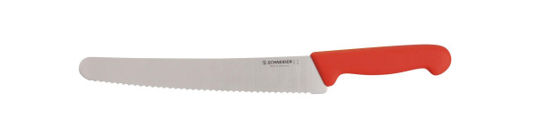 Cuchillo universal Schneider, filo dentado, rojo, longitud de hoja: 25 cm, 260701