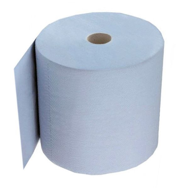 Rollo grande de papel de limpieza romo para soporte de rollo grande de alto rendimiento, azul, 670-100-0-4-000