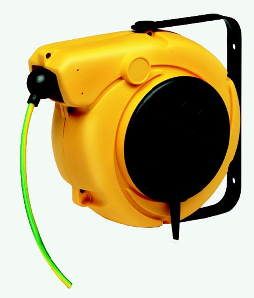 Carrete de cable Ebinger XF 5000, cable de 16,5 m H05V-F (amarillo-verde) 1x2,5 mm², 2.350.001