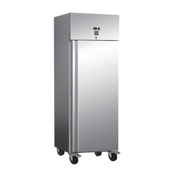 Refrigeración estática del congelador de 600 litros de acero inoxidable Gastro-Inox con ventilador, capacidad neta 537 litros, 201.003