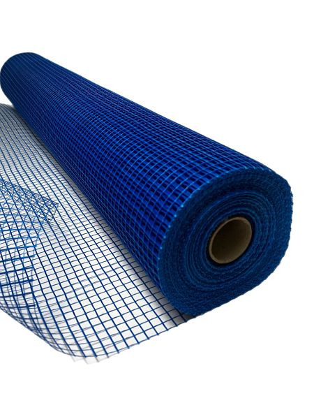VaGo-Tools tela de refuerzo de tela de yeso azul 110g/m² 10x10mm, PU: 50m², AG-111g-Blau-1 Rolle_av