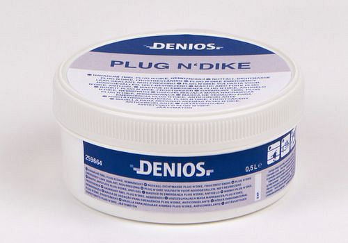 Masilla de sellado desechable DENIOS, protección contra heladas, PU: 3,5 L, 259-664