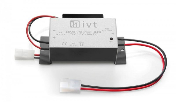 Convertidor de tensión CC/CC IVT 24 V/12 V, 10 A, 400005