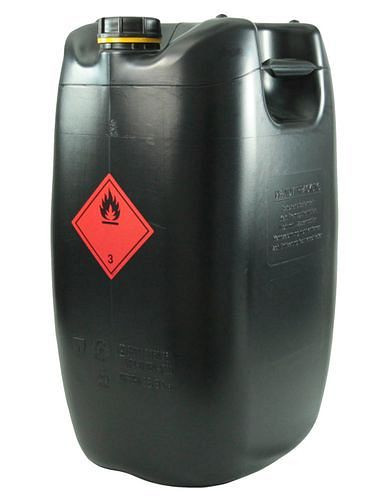 Bidón de plástico DENIOS de polietileno (PE), disipativo, volumen de 60 litros, negro, 129-121