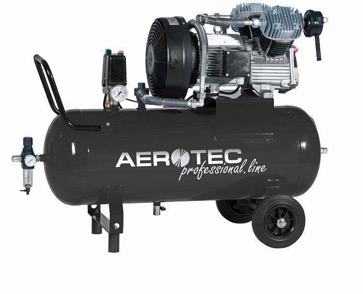 Compresor de pistón de aire comprimido industrial AEROTEC 200 L, cantidad de suministro: 600 L/min, 201420071