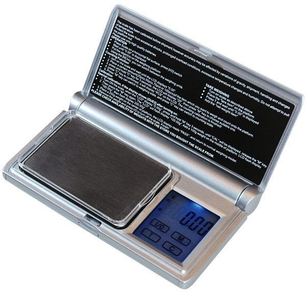 Báscula de bolsillo PESOLA con capacidad 200g plata, plataforma de acero inoxidable, CE, RoHS, PPS200