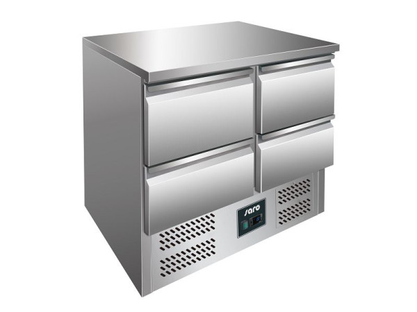 Mesa refrigeradora con cajones Saro modelo VIVIA S 901 Inox TOP - 4 x 1/2 GN, 323-1009