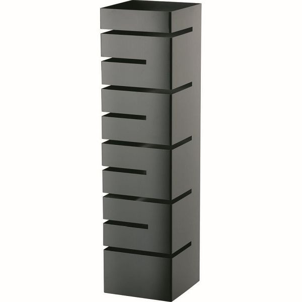 Bufé alto Stalgast, baldas inclinadas, 150x150x570 mm (AnxPrxAl), negro, BB5001570