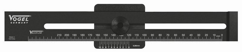 Calibrador de marcado de Vogel Germany con tornillo de bloqueo, 0.05 mm, 200 mm, 336230