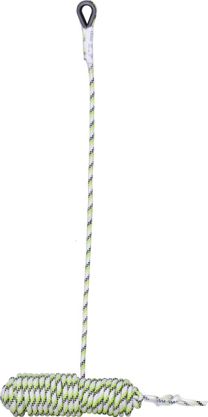 Guía móvil Kratos de cuerda kernmantel para anticaídas móvil FA2010400 longitud 10 metros, FA2010410