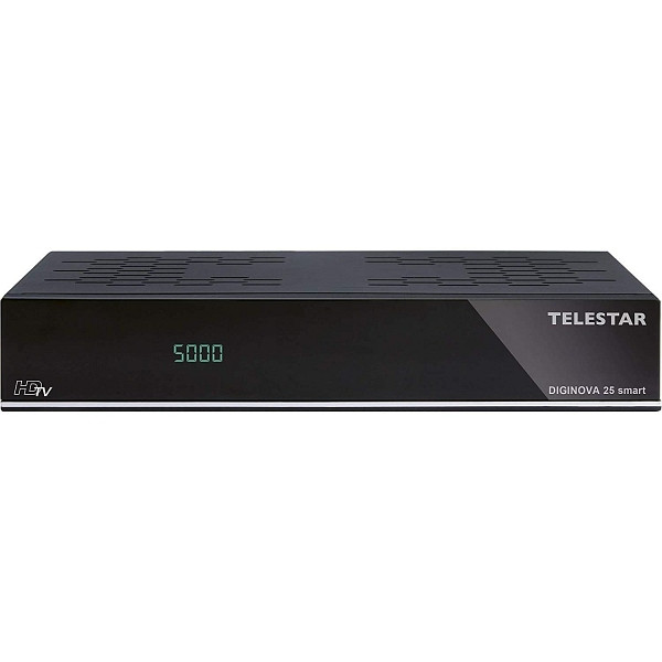 TELESTAR DIGINOVA 25 smart con Smart Voice Kit, Receptor Full HD, DVB-S2, DVB-T2, DVB-C, Alexa, PVR Ready, HDMI, USB, CI +, 5310525/5400158