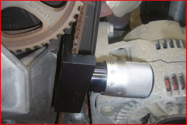 Comprobador de tensión de correa de distribución KS Tools, 100 mm, 150.3015