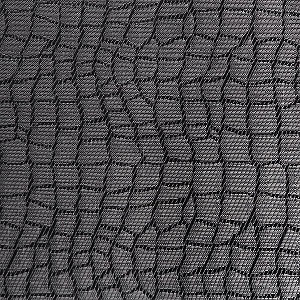 APS mantel individual, 45 x 33 cm, PVC, cinta fina, color: mosaico - negro, gris, paquete de 6, 60509