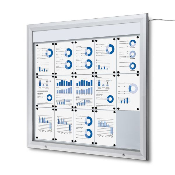 Showdown Displays Vitrina LED para exteriores (15xA4), SCT15xA4PHLED