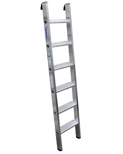 Escalera adosada de peldaños DENIOS de aluminio de 6 peldaños, 156-908