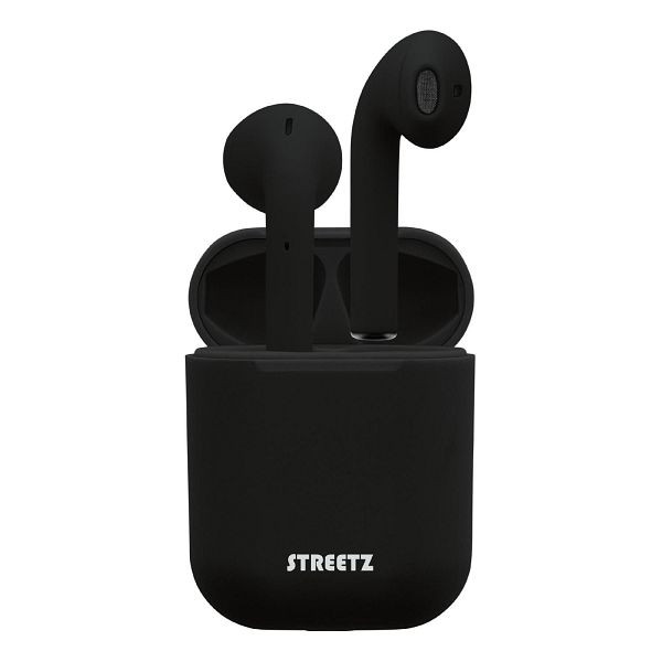 STREETZ TWS Auriculares intrauditivos Bluetooth con micrófono 4 horas de reproducción, blanco, TWS-0004