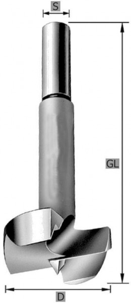 Taladro artificial Edessö WS GL90 mm, A: 10, GL: 90, C: 8, 146410008