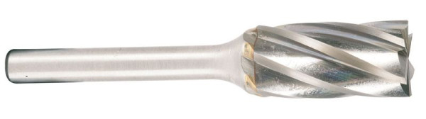 Fresa de carburo Projahn cilindro forma B con dentado frontal d1 6,0 mm, diámetro del vástago 6,0 mm, dentado rápido, 700236060