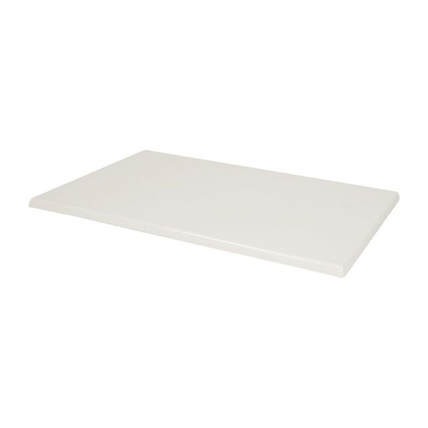 Tablero de mesa rectangular Bolero blanco, CW132