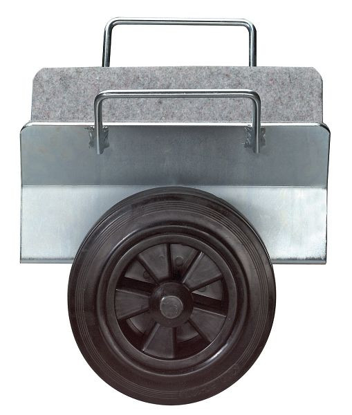 Carro de sujeción de placas de rodillos BS, tipo 1-3 con rueda de goma, Ø de rueda 200 mm, capacidad de carga 200-300 kg, ancho de sujeción 0-110 mm, PLATTENWAGEN.2G