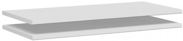 Balda intermedia geramöbel para conectar 2 armarios, 2 piezas, 800x383x19, gris claro, N-383200-L