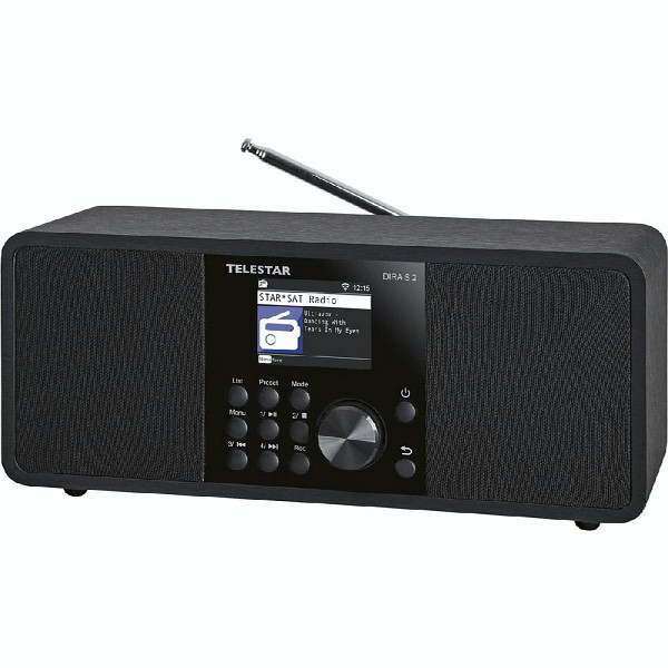 TELESTAR DIRA S 2 radio estéreo multifuncional, radio híbrida, DAB + / FM, reproductor de música USB, UPnP, DLNA y Bluetooth 5.1, pantalla TFT LCD en color, 30-020-02