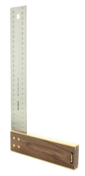 hedue carpintero cuadrado nogal hoja de acero inoxidable 45 mm, longitud: 400 mm, A040
