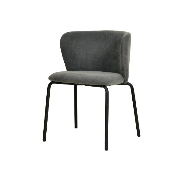 VEBA Break silla apilable con funda, gris oscuro, 51014
