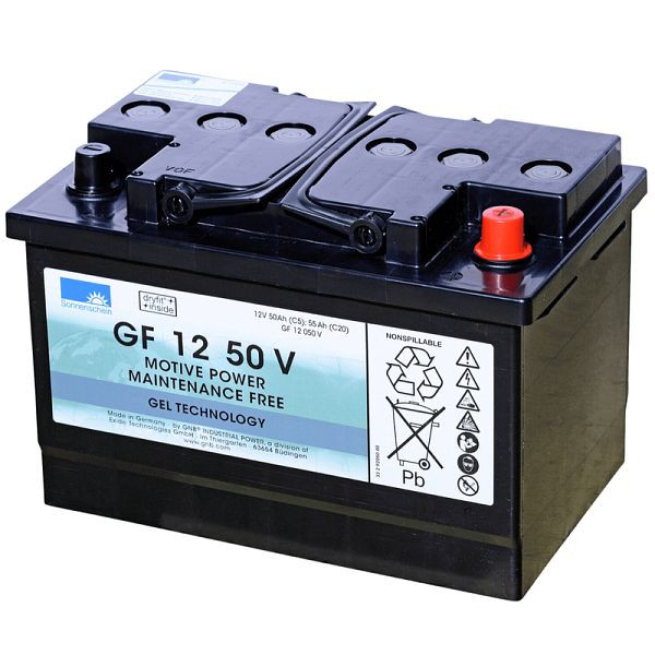 Batería EXIDE GF 12050 V, tracción dryfit, absolutamente libre de mantenimiento, 130100005