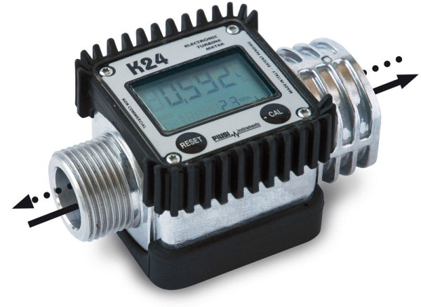 Contador digital ZUWA K24 ATEX para gasolina/queroseno/diésel, caudal máximo 7-120 l/min, P40800