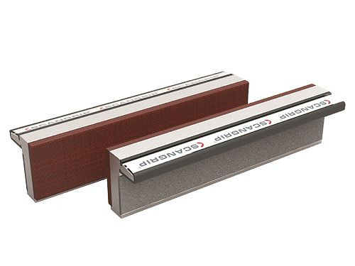 Bedrunka+Hirth mordazas protectoras con almohadilla de fibra, Magnetfix F para mordazas de 100 mm de ancho, 03.06.2100