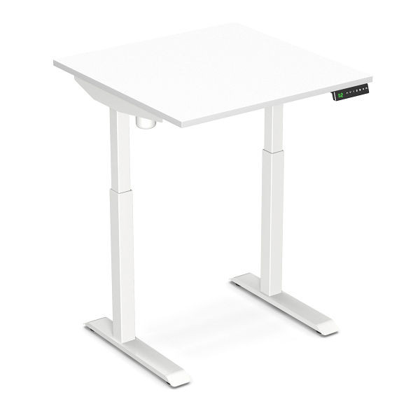 Worktrainer escritorio sentado y de pie StudyDesk (blanco / blanco 80 x 80 cm), StD-s-blanco-blanco