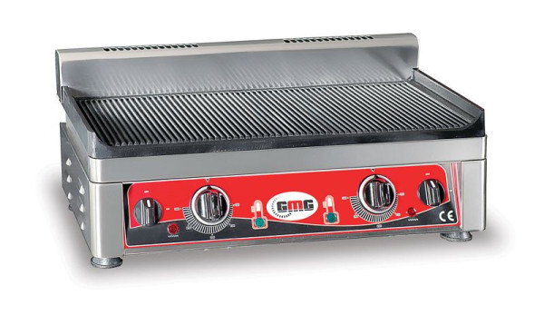 Plancha grill GMG, eléctrica, ranurada, 2 zonas de calentamiento, GP5530E
