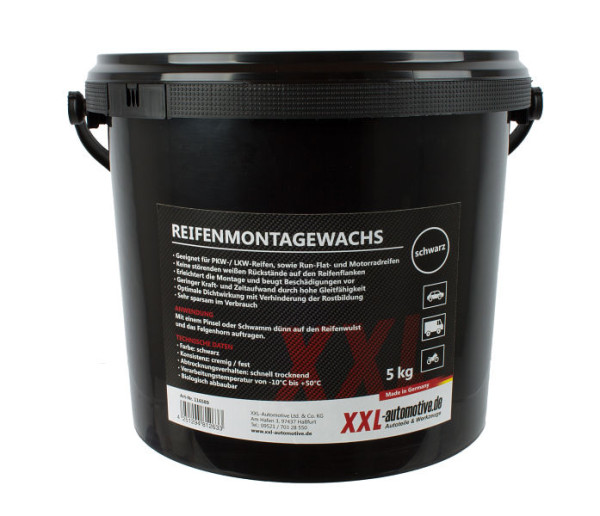 Stahlmaxx pasta de montaje de neumáticos 5kg negro, XXL-116589