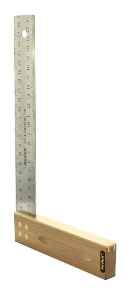hedue carpintero cuadrado nogal hoja de acero inoxidable 35 mm, longitud: 400 mm, A140