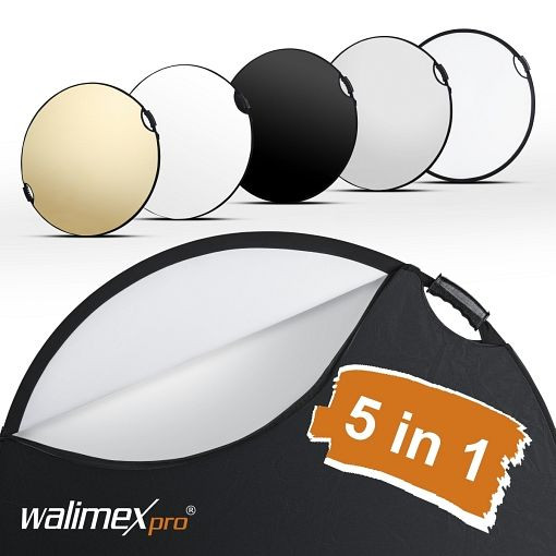 Walimex pro reflector plegable 5 en 1 ondulado confort Ø56cm, 22459