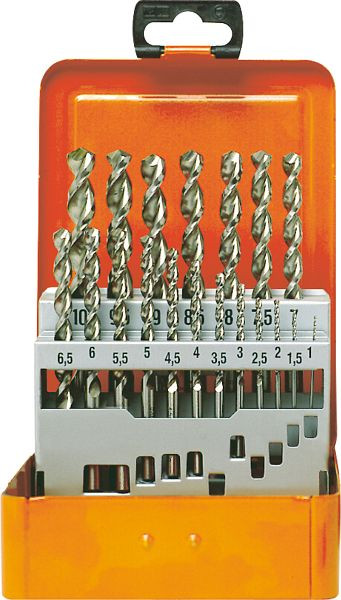 Cassette de taladro Projahn HSS-Co tipo UF-L 19 piezas 1-10 / 0,5 mm, 60340