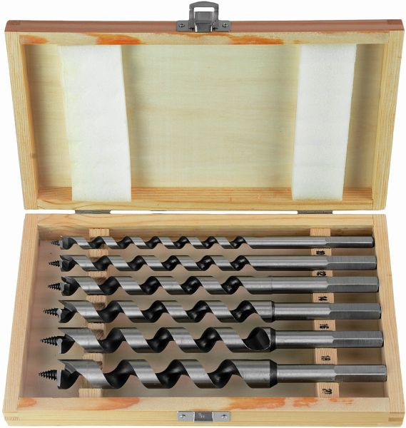 Projahn S broca para madera L 230 mm caja de madera 6 piezas, 19501