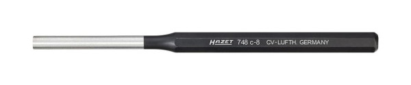 Punzón de pasador Hazet, 6 mm, vástago octogonal, DIN 6450 forma C, dimensiones/longitud: 180 mm, diámetro: 6 mm, 748C-6