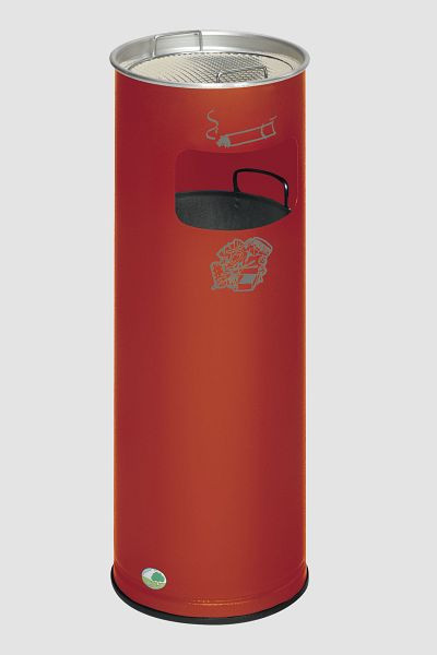 Recogedor de basura VAR / cenicero H 66K, rojo, 3041