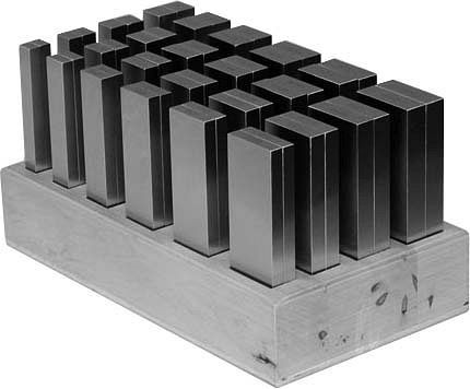 Soportes paralelos MACK en soporte de madera, tamaño 100 mm, 20 pares, 13-PUS-100HL